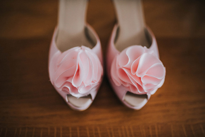 Sandałki do ślubu romantyczny pudrowy róż