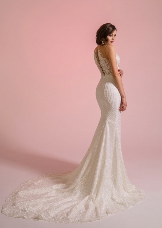 Wyjątkowa błyszcząca suknia ślubna syrena Wyjątkowa błyszcząca suknia ślubna syrena