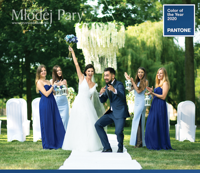 Pantone classic blue kolor roku 2020 ślub
