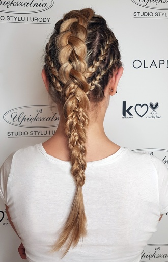 Modny splot włosów Modny splot włosów