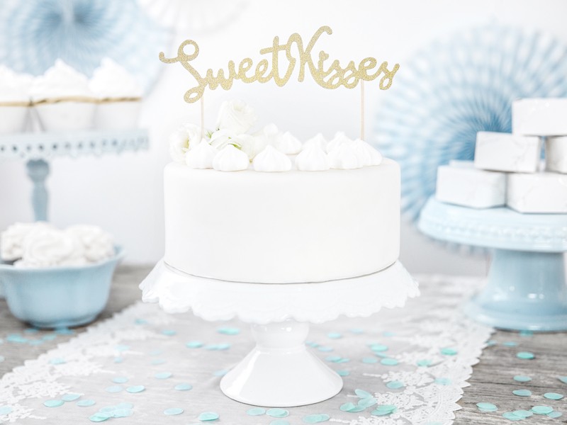 topper sweet kisses na tort weselny